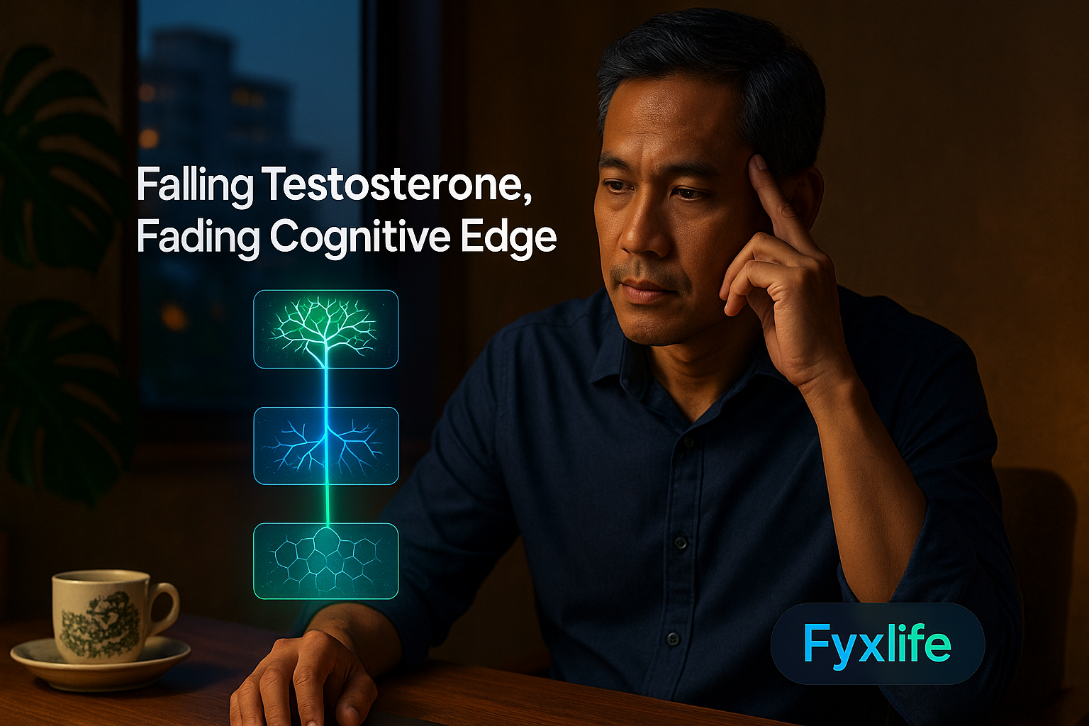 Low Testosterone Brain Fog: The 3-System Cascade