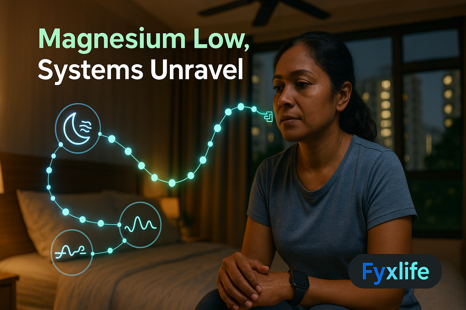 Magnesium & Sleep: The Deficiency Cascade Explained - Fyxlife Health