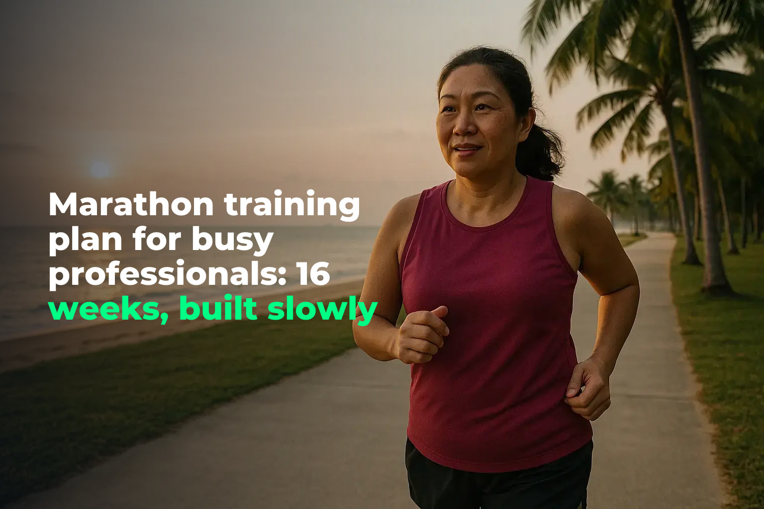 Marathon training plan: 16 weeks for busy professionals